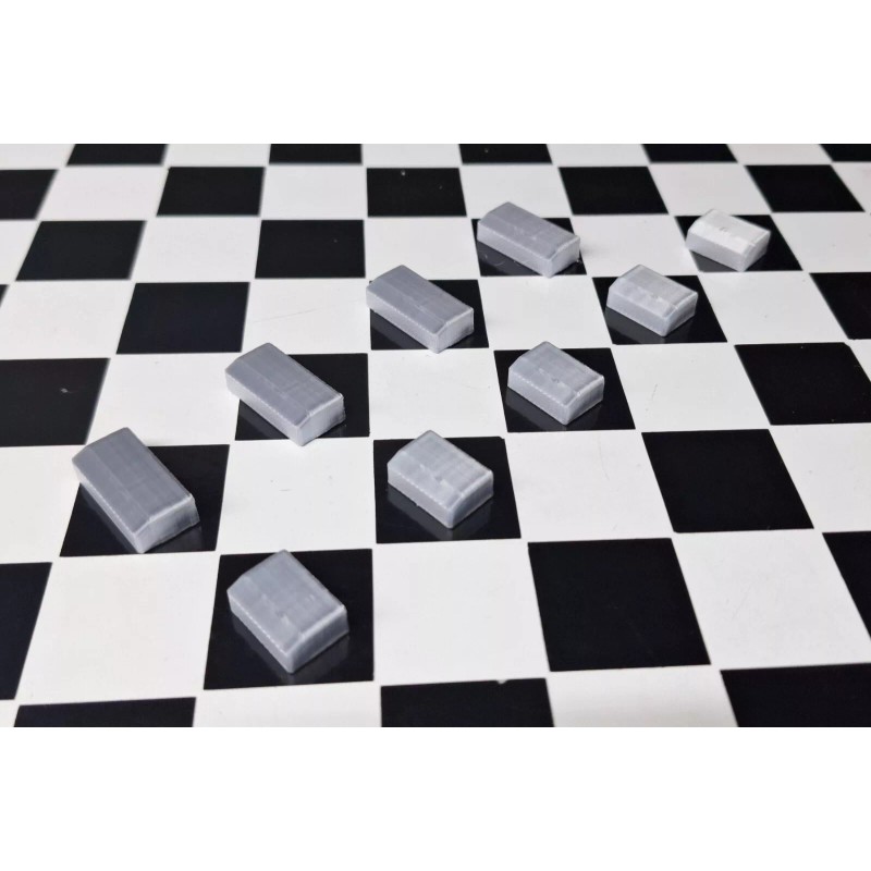 RRC 3D Printed - 9 Silver Push Buttons for Lasonic