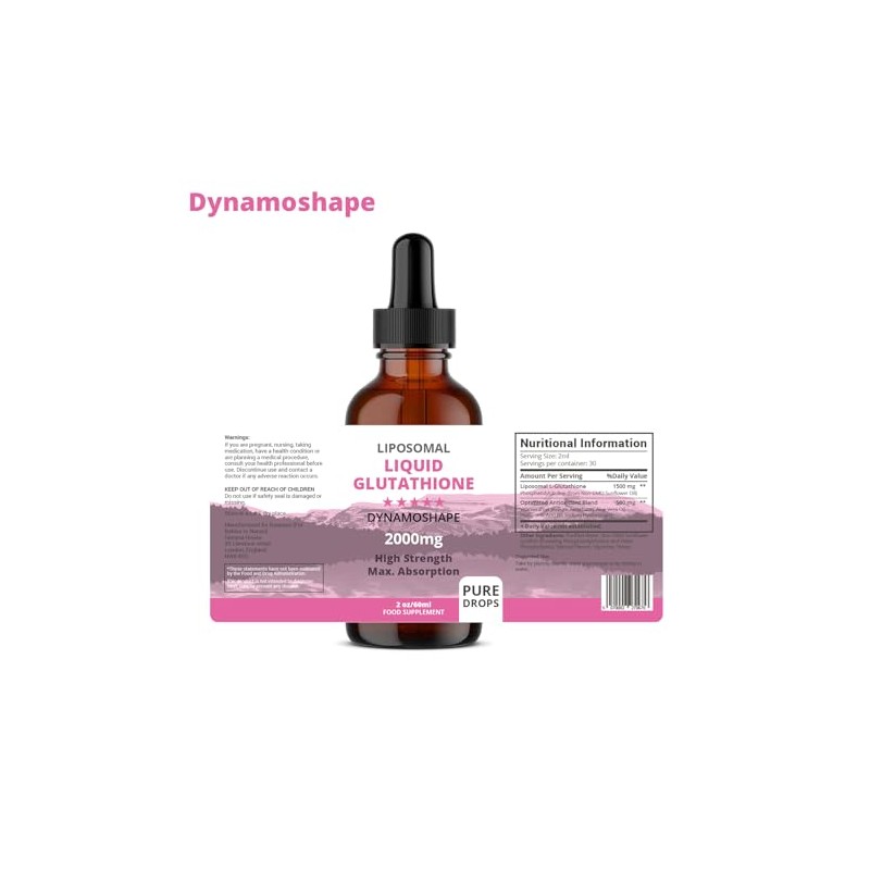 Liposomal Glutathione 2000 mg with Vitamin C, Oral Glutathione Liquid,