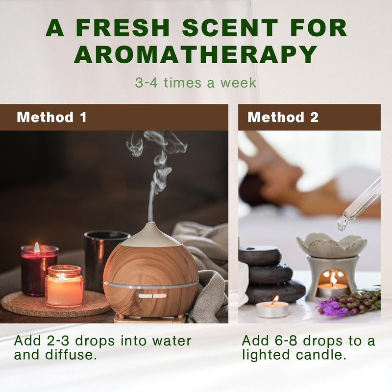 HEYTREE Lemon Eucalyptus Essential Oil - Refreshing Aromatherapy Oil for
