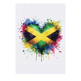 'Love Jamaica' Temporary Tattoo - Water Resistant, Skin-Safe, Non-Toxic Transfer (TO00074025)