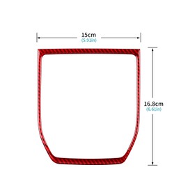 AIRSPEED for Subaru WRX/WRX STI 2022 2023 Gear Shift Panel Frame Cover Sticker Carbon Fiber Car Center Console Accessories Trim, Red