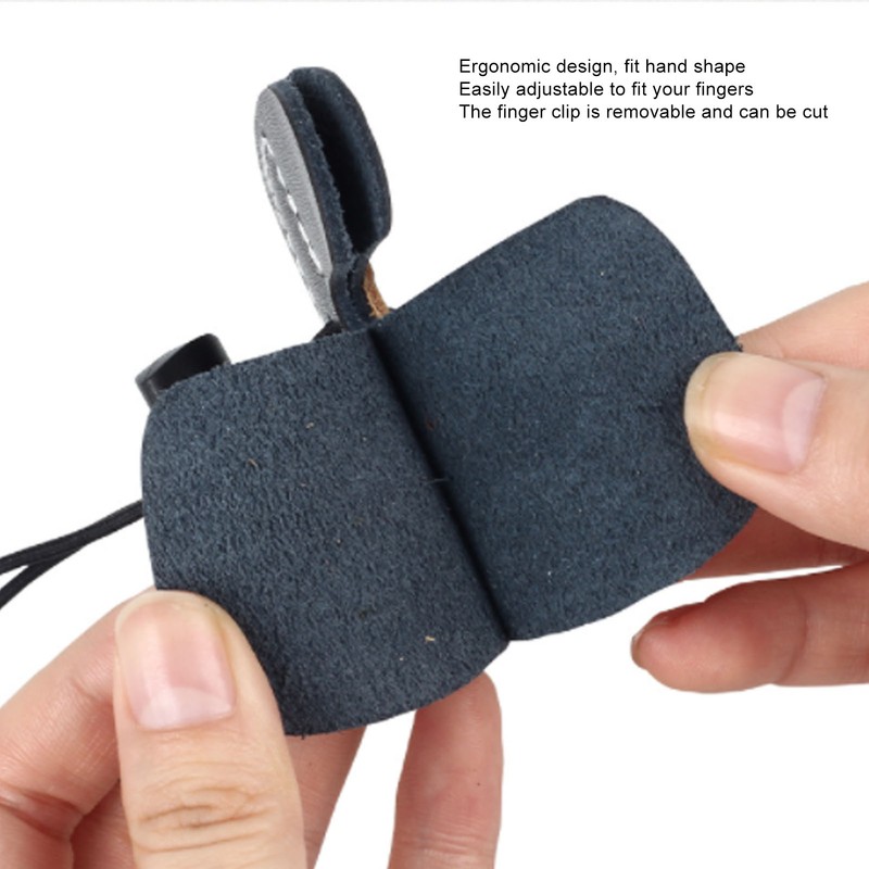 3pcs Archery Finger Tabs Thickened Double Layer PU Leather Archery