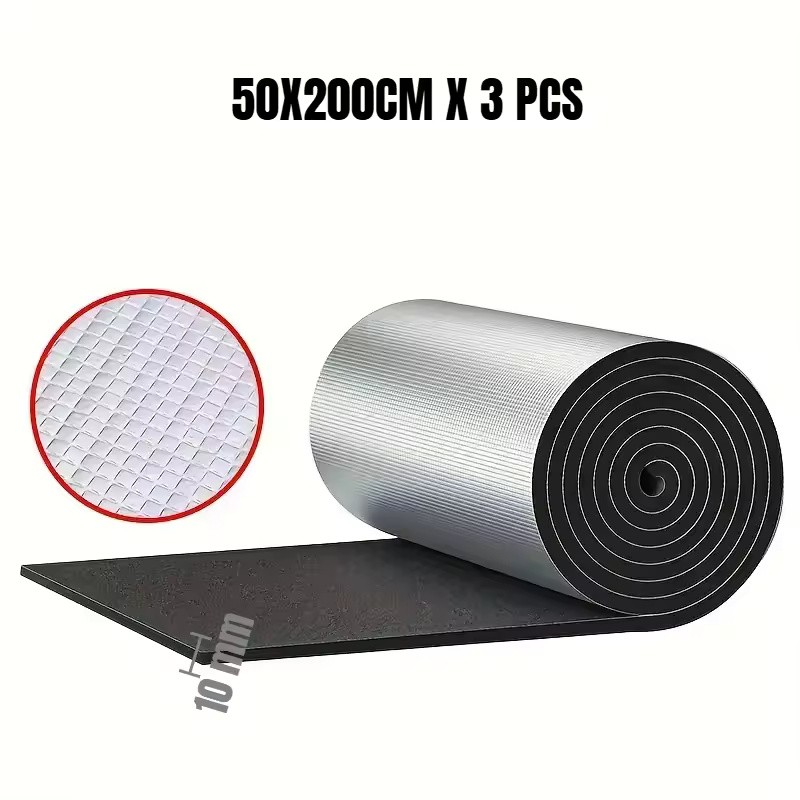 5mm Self-Adhesive Aluminum Foil Car Heat & Sound Insulation Mat,
