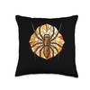 Brown Recluse Spider Stained Glass Throw Pillow