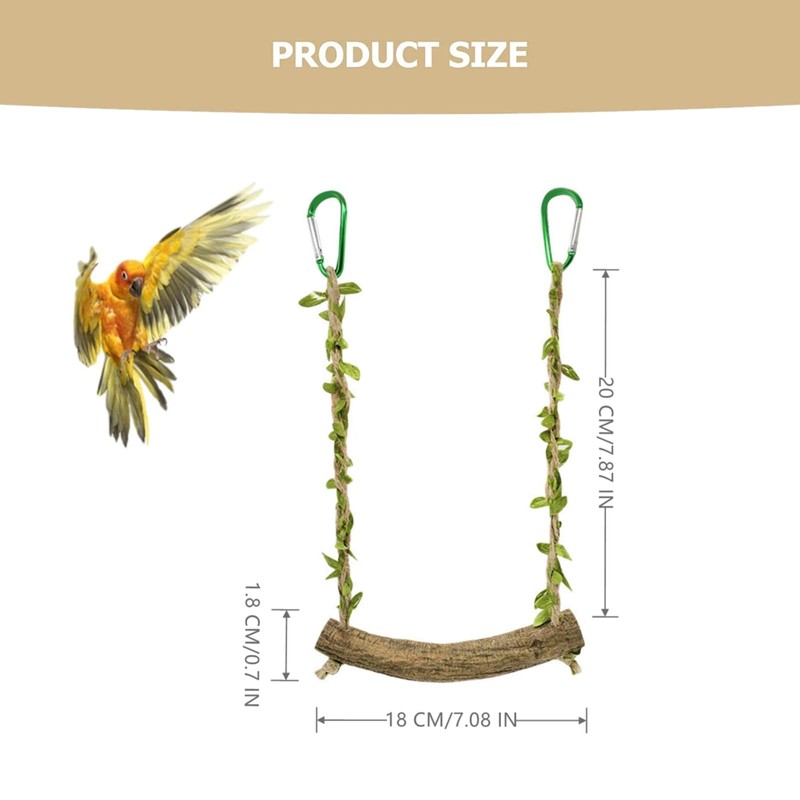 Bird Swing Stand,1 PCS Bird Perch Stand Sturdy Parakeet Swing