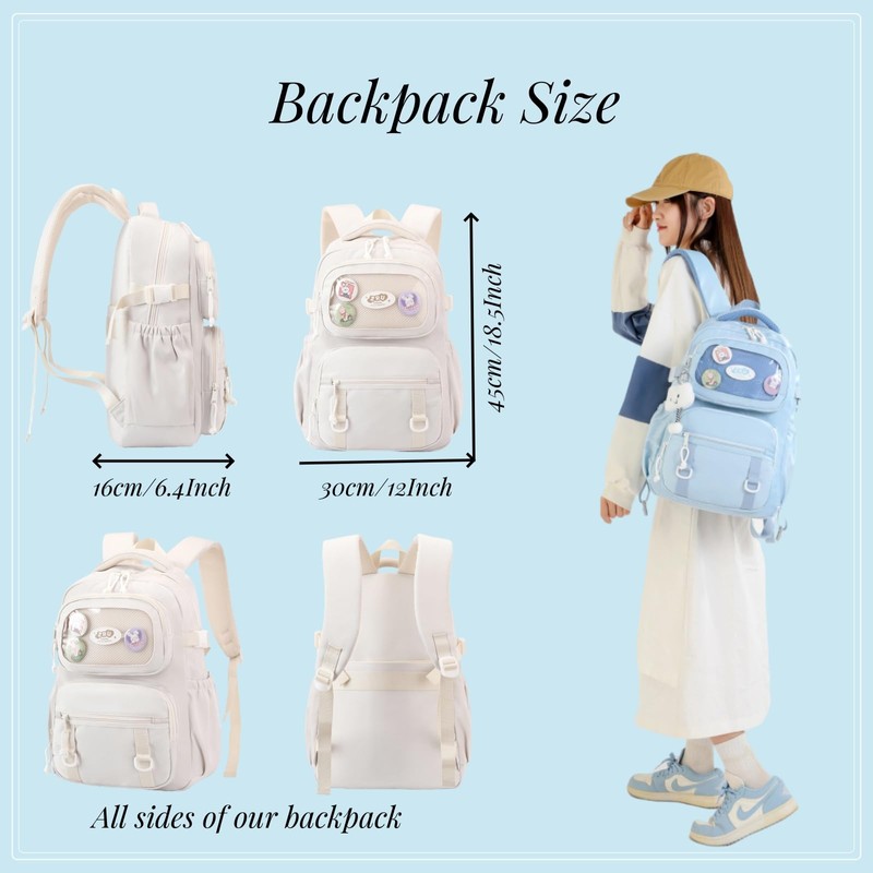 VIDOSCLA Kids Girls Backpack for School Students Bookbag Teen Girls
