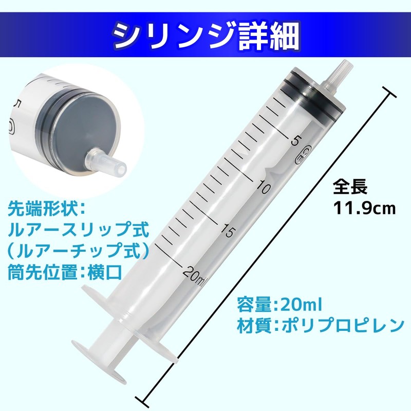 BauStore Injector 0.7 fl oz (20 ml) Syringe + Needle