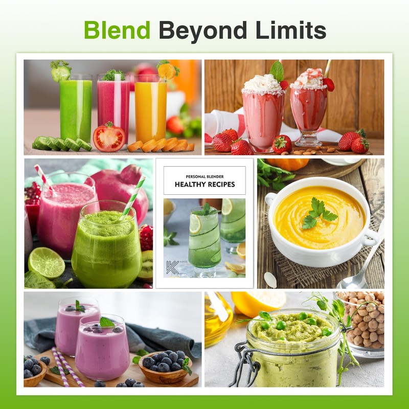 KOIOS Blender for Smoothies,Personal Blender for Shakes and Smoothies with