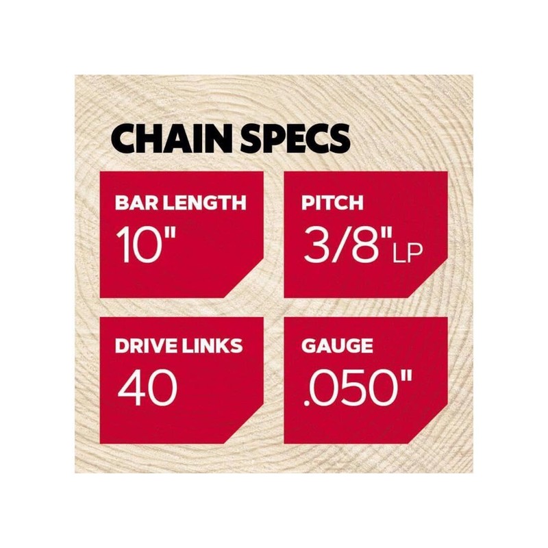 Oregon S40 AdvanceCut Chainsaw/Pole Saw Chain for 10-Inch Bar, 40