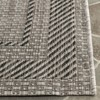 SAFAVIEH Courtyard Collection 2'3" x 10' Beige/Black CY8477 Indoor/ Outdoor