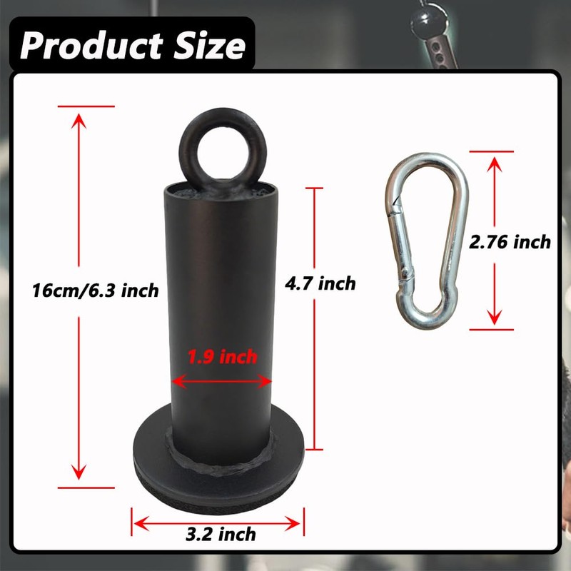 LOOEEL Weight Loading Pin with Heavy-Duty Hook and Loop,Suitable for