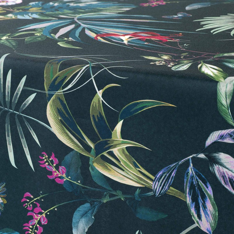 Douceur d'Intérieur, Rectangular Tablecloth 150 x 240 cm Emerald Polyester