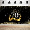 DOKLY Happy 70th Birthday Backdrop Banner 70th Birthday Party Decorative