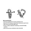 YJS Motorcycle Helmet Lock & Cable Heavy Duty Combination Lock