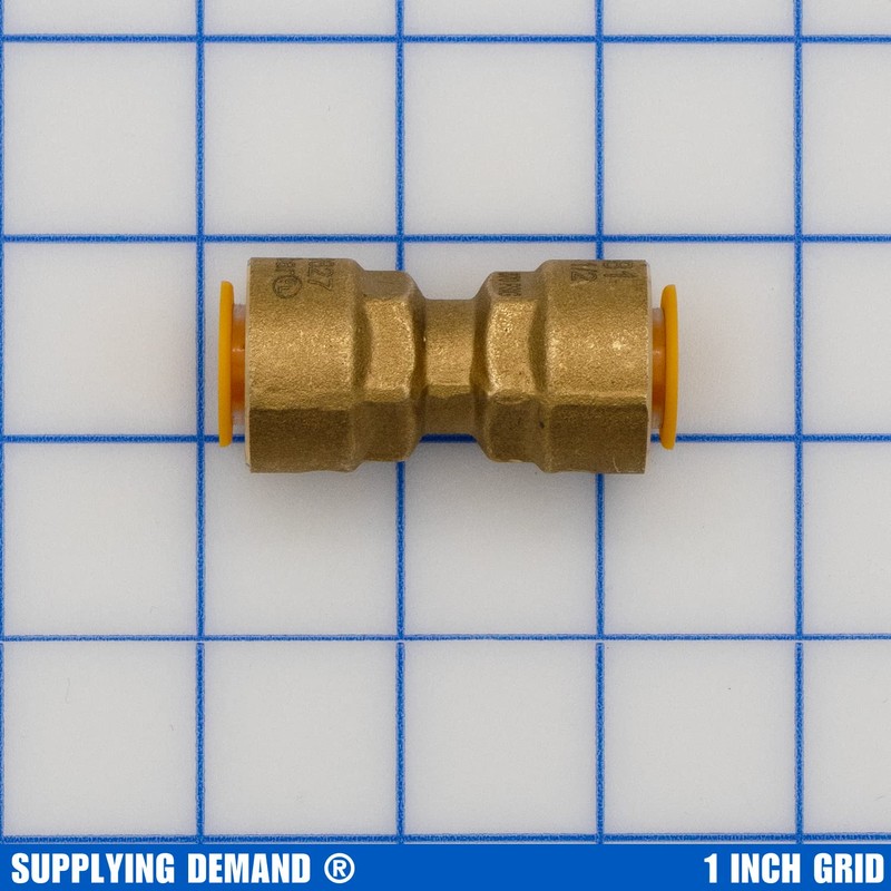 Supplying Demand SB1 3/8 Inch Quick Connect HVAC Brass Coupler