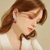 NEWITIN 6 Pairs Cherry Earrings for Women Hypoallergenic Earrings Cherry