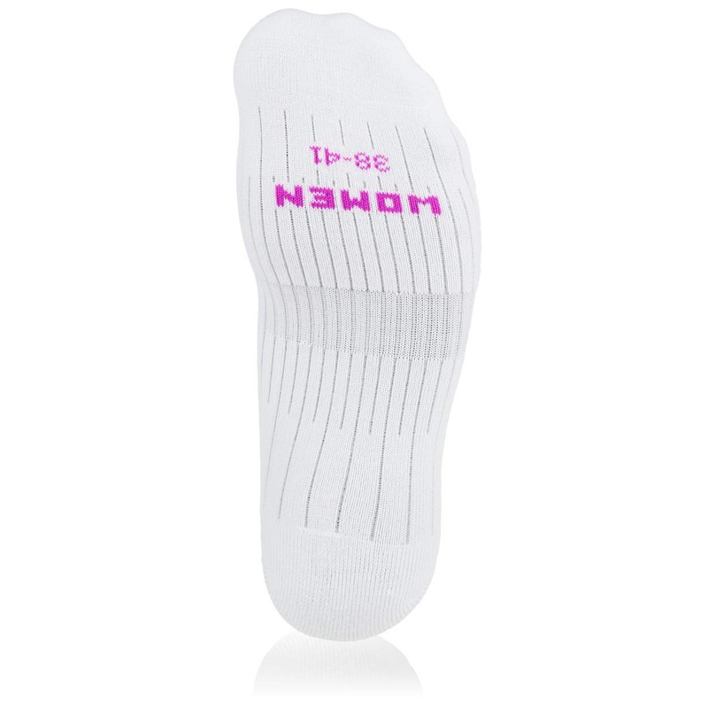 PAC Women's Active Socks, Womens, 01-8012-04-100-3, White, 38-41