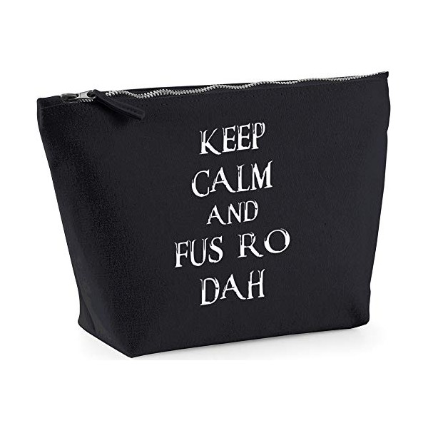 Hippowarehouse Keep calm and fus ro dah printed make up