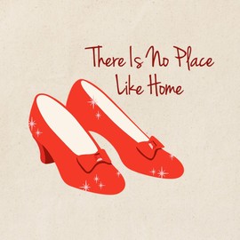 CafePress There Is No Place Like Home Tote Bag Natural Canvas Tote Bag, Reusable Shopping Bag