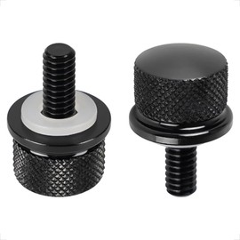 Evermotor 2 pieces 7075-T6 aviation aluminium seat bolt, bench screw, 1/4 inch - 20 thread for Harley Davidson