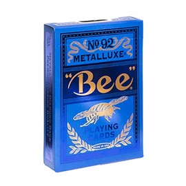 SOLOMAGIA Bee Blue MetalLuxe Playing Cards by US Playing Card