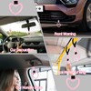 YUXIANLB 2PCS Rings Heart Shaped Car Handle Straps, Car Heart