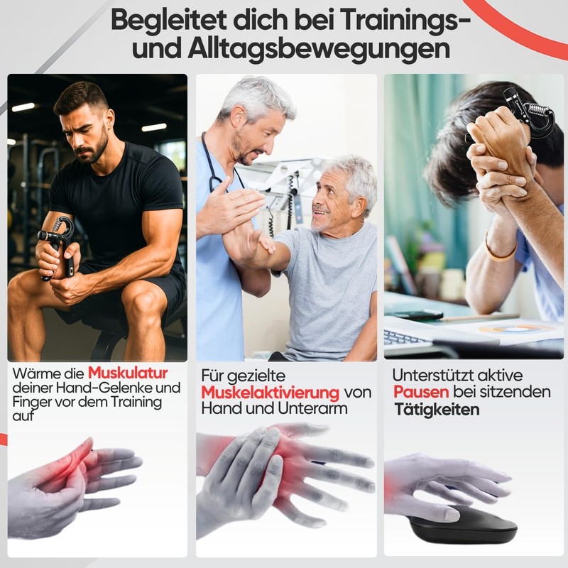 FUNFLEX Hand Trainer, Finger Trainer, Adjustable Grip Strength Trainer Set,