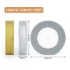 G2PLUS Gold and Silver Organza Gift Wrap Ribbon, 20mm Sparkly