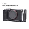 Vertical Quick Release Plate Aluminum 1/4inch 3/8inch Holes Silicone Protective