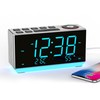 iTOMA Dual Alarm Clock with FM Radio, USB Charging, 1.8''