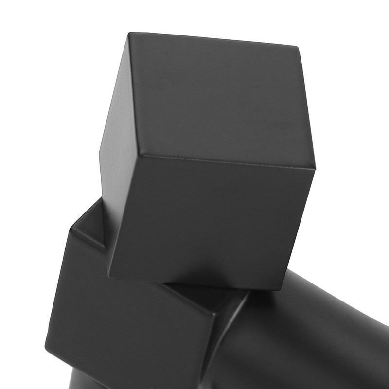 G1/2 Thread Black Copper Faucet Wall Mounted Single Cold Water