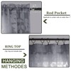 OVZME Grey Sheer Curtains 84 inches Long 2 Panels for