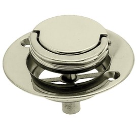 Westbrass D320-01 Roman Tub Drain Trim, 3-9/16" OD, Polished Brass