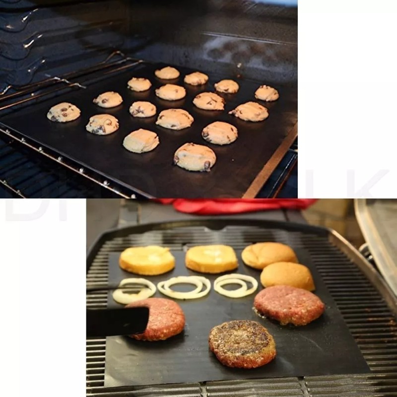 Miracle Grilling Mat Set Of 2 Non-Stick Grill Mats BBQ