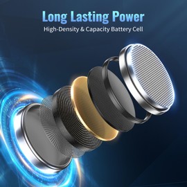 POWEROWL High Capacity CR2032 Battery 12 Pack - CR2032 Lithium 3V Coin Battery Replacement for Apple Airtag Key Fob Remote Controller LED Candles Glucometer