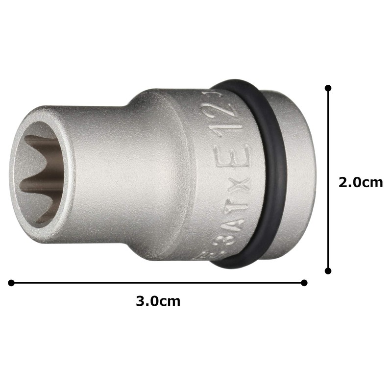 Tone 3ATX-E12 Torx Socket for Impact, 3/8 inch (9.5 mm)