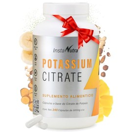 B HEALTH Be NATURAL Citrato de potasio, 100 NATURAL, B Health Be Natural, Sin Azucar, Keto -240 cápsulas de 500 mg                                    