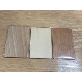 OUTLETISSIMO® NTAG216 NFC Cards Wood Walnut ISO Projectable Hotel Pack of 10, brown, Elegant