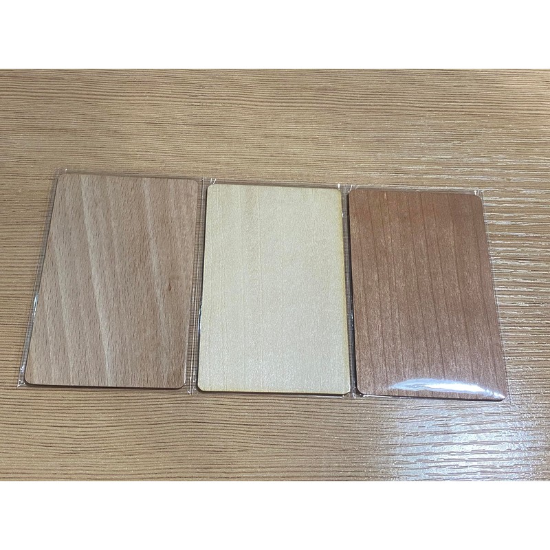 OUTLETISSIMO® NTAG216 NFC Cards Wood Walnut ISO Projectable Hotel Pack