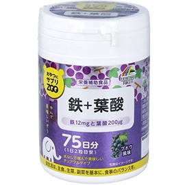 ユニマットリケン おやつサプリZOO 鉄+葉酸 150g
