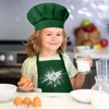 BOUBONI Kids Apron and Chef Hat Set Adjustable Child Art