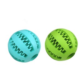 2Pack Dog Teething Toys Ball Nontoxic Durable Dog IQ Puzzle Chew Toys for Puppy Small Large Dog Teeth Cleaning/Chewing/Playing/Treat Dispensing Dog Toys