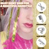 6 Stück Hair Tinsel,Glitzer Strähnen Haare zum Einflechten Bunte Haarsträhnen