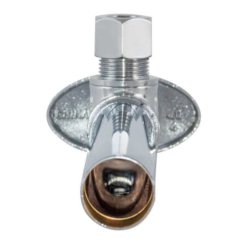 Eastman Quarter-Turn Straight Stop Valve with Extension Tube, 1/2 Inch