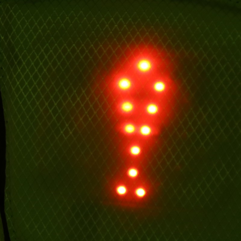 LED Wireless Remote Control Turn Signal Warning Light Backpack Bag
