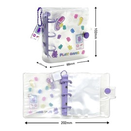 1 x Photocard Binder Trading Cards Albums Mini Photo Album Kpop Photocard Holder 20 Pockets (Play Game)