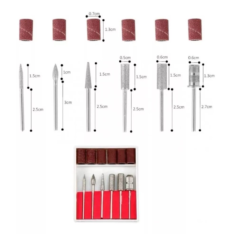 Mussa Pulidor Esmeril Taladro Torno Profesional Para Uñas Cromado