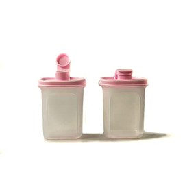 Tupperware Freshener 350 ml (2) Pink Swiss Juice Jug Mess & Go Circular 38114