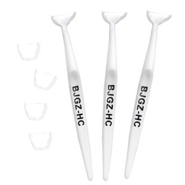 Portable BJGZ-HC Dental Flosser Kit with 20 Refill Heads - Ergonomic Snap-On Design for Effective Teeth Cleaning, Oral Hygiene Care for Adults & Travel Use (one Size, White)