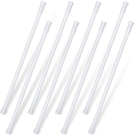 8 Pack Window Security Bar Window Lock Bar 15.7-27.6 Inch 1/2'' Diameter Adjustable Sliding Glass Door Lock Window Safety Bars with Rubber Tips Sliding Door Security Stick for Bathroom Cupboard